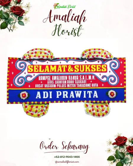 Papan Bunga Ucapan Selamat Kayu Aro